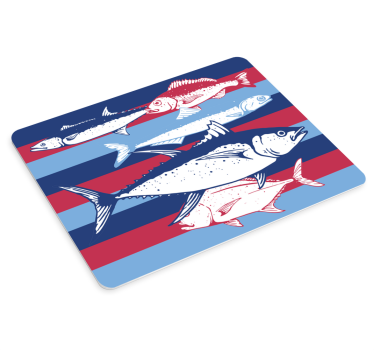 Originele muismat vissen themed dieren - TenStickers