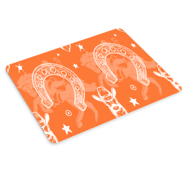 Originele muismat met western hoefijzer motief - TenStickers