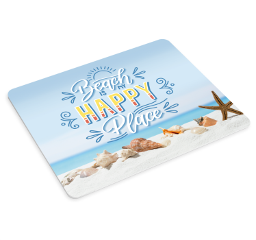 Citaat muismat strandgeluk citaat - TenStickers