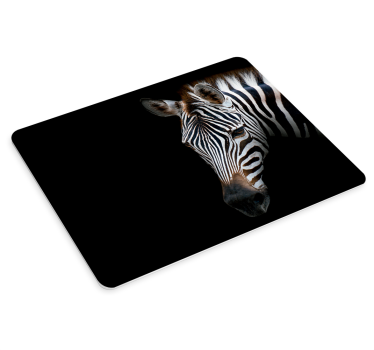Originele muismat zebra hoofd close-up - TenStickers