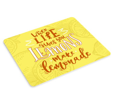 Limonade levensmotto citaat muismat - TenStickers