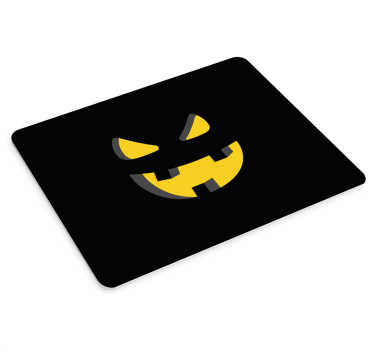 Gaming muismat spookachtige pompoengezicht - TenStickers