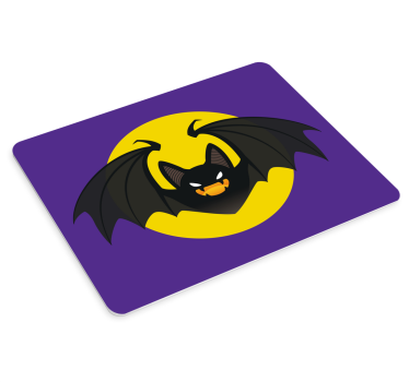 Gaming muismat spookachtige vleermuis embleem - TenStickers