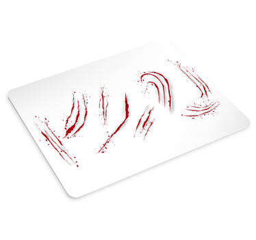 Gaming muismat met fierce scratch patroon - TenStickers