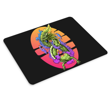 Gaming muismat fierce dragon kunstwerk - TenStickers