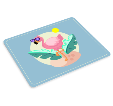 Originele muismat coole flamingo zonneschijn - TenStickers