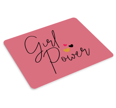 Originele muismat Girl power roze - TenStickers