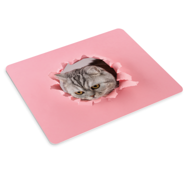 Originele muismat kat breekt door - TenStickers