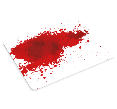 Originele muismat dynamisch rood spatten - TenStickers