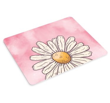 Originele muismat vrolijke margriet bloemendessin - TenStickers