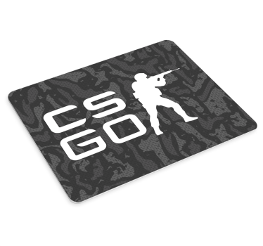 Gaming muismat silhouette shooter grafiek - TenStickers