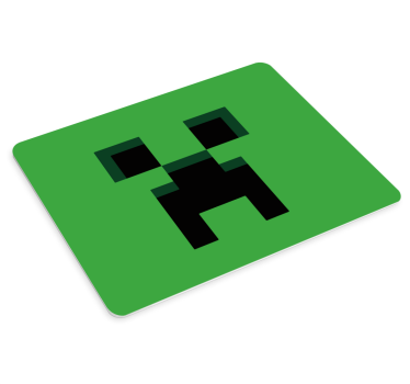 Gaming muismat Klimplanten minecraft - TenStickers