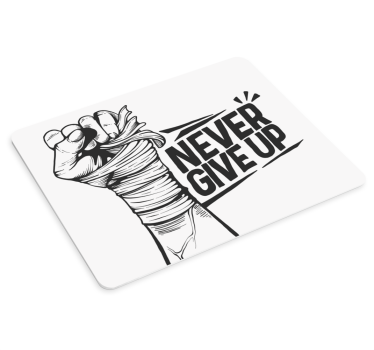 Citaat muismat vuist met verband - TenStickers