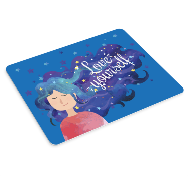 Sterrenhaar inspiratie citaat muismat - TenStickers