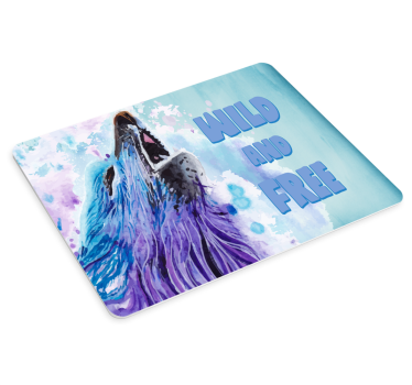 Originele muismat wolf huilende uitdrukking - TenStickers