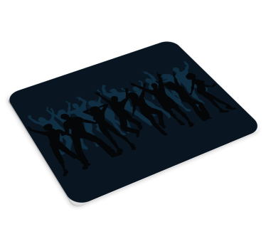 Originele muismat dance silhouetten collage - TenStickers