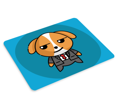 Originele muismat dapper hondenkarakter - TenStickers