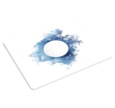 Originele muismat draaiende blauwe rook - TenStickers