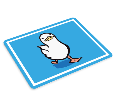 Originele muismat schattige cartoon eend - TenStickers
