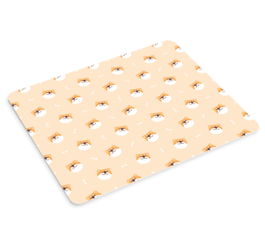 Originele muismat vrolijke shiba gezichten - TenStickers