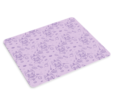 Gaming muismat vrolijke kattenpersonages - TenStickers