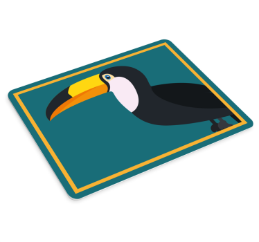 Originele muismat stylish toucan outline - TenStickers