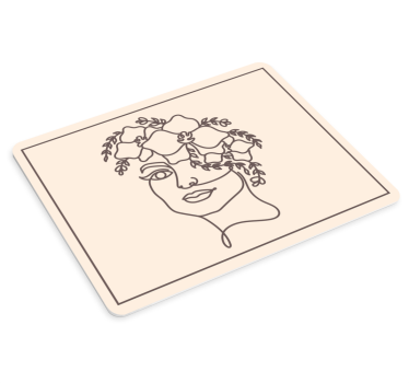 Originele muismat elegante bloemenschilderij - TenStickers