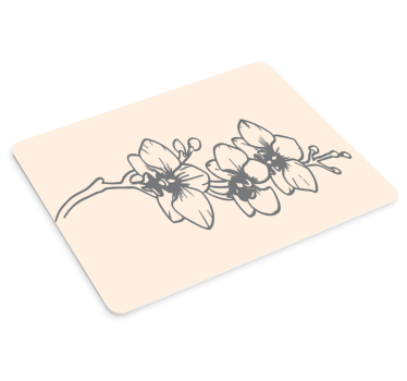 Originele muismat bloeiende orchideeën patronen - TenStickers