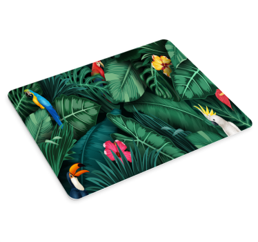 Originele muismat tropisch vogelpatroon - TenStickers