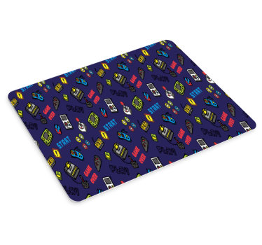 Gaming muismat speelse joystick patroon - TenStickers