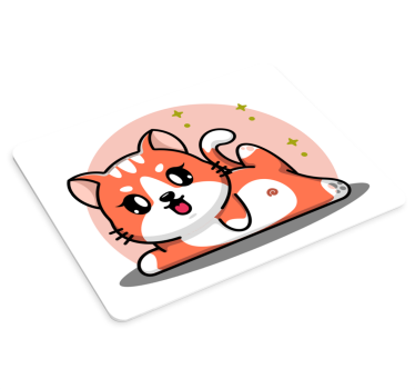 Speelse kat anime muismat - TenStickers