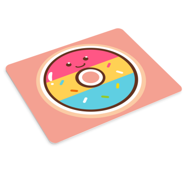 Originele muismat schattig donutfiguur - TenStickers