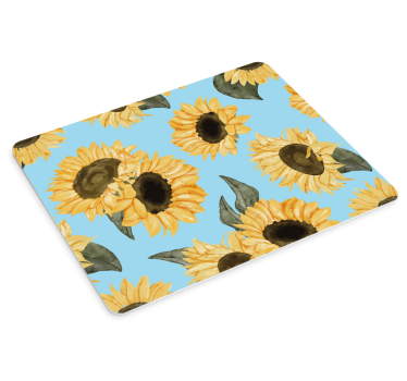 Originele muismat zonnebloem bloem motief - TenStickers