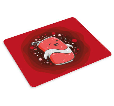 Gaming muismat happy soda personage - TenStickers