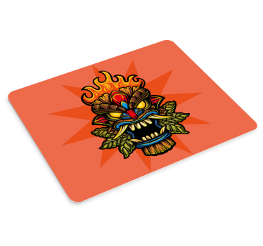Gaming muismat vurig tribaal masker - TenStickers