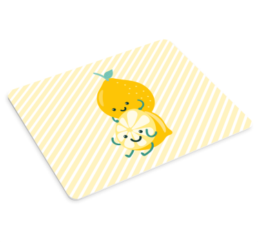 Originele muismat schattige fruitige personages - TenStickers
