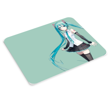 Muismat anime Blauwharig meisje - TenStickers
