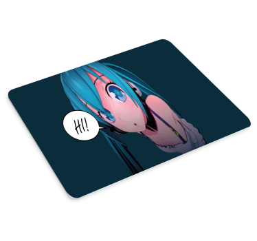 Anime muismat anime personage groet - TenStickers