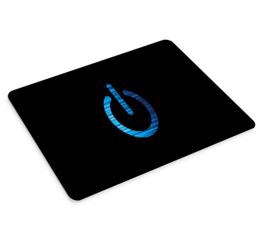 Gaming muismat stijlvol kracht symbool - TenStickers