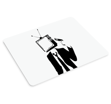 Gaming muismat television hoofd beelden - TenStickers