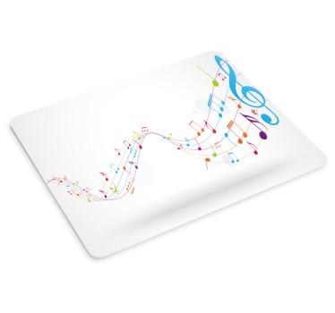 Originele muismat kleurvolle muzikale noten - TenStickers