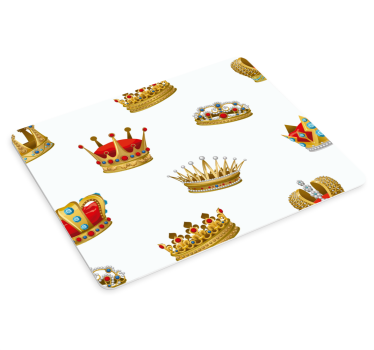 Originele muismat kleurrijke kroon collectie - TenStickers