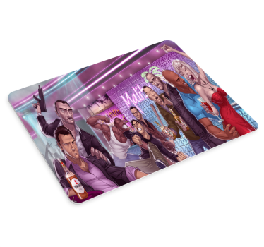 Gaming muismat dramatische feestsfeer - TenStickers