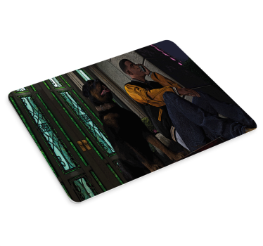 Gaming muismat character met companion - TenStickers
