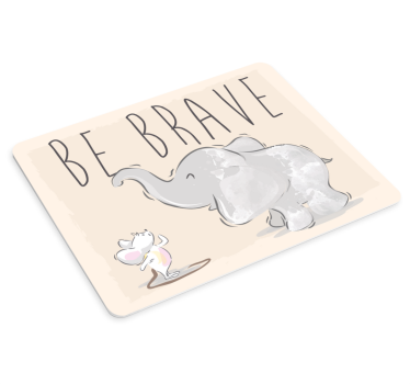 Citaat muismat bemoedigende dierlijke vrienden - TenStickers
