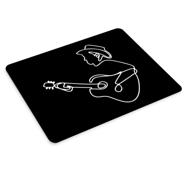Originele muismat muzikant met gitaar - TenStickers
