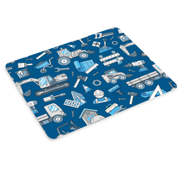 Originele muismat met patroon van gereedschap - TenStickers