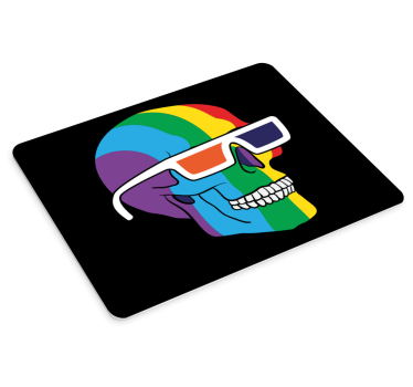 Kleurrijke schedelbril originele muismat - TenStickers
