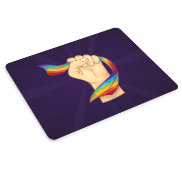 Originele muismat fist grasping ribbon - TenStickers