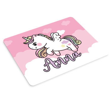 Gaming muismat schattige eenhoorn fantasie - TenStickers